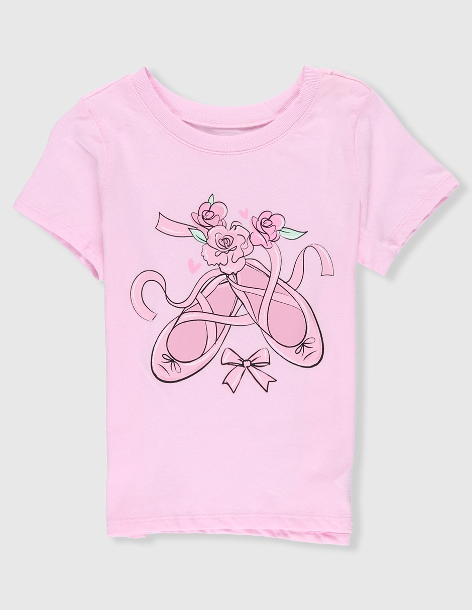 Playera manga corta para bebé niña Playera manga corta para bebé niña