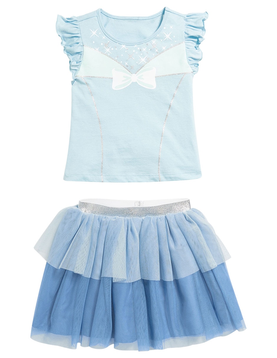 Conjunto disney cenicienta de algodón para niña Conjunto disney cenicienta de algodón para niña