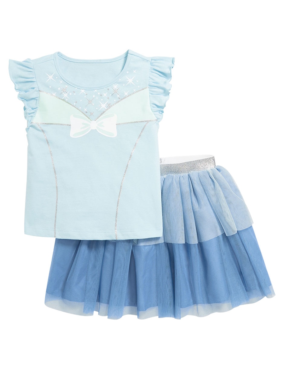 Conjunto disney cenicienta de algodón para niña 2