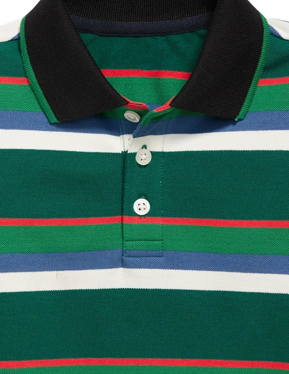 Playera tipo polo de algodón para bebé niño 3