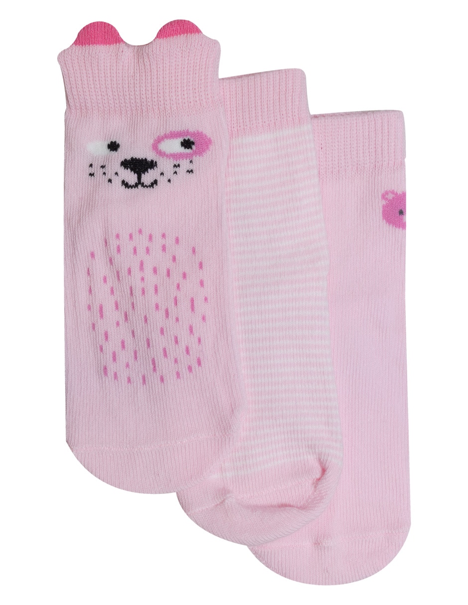 Set de tin Beba de algodón para bebé niña 3 pares
