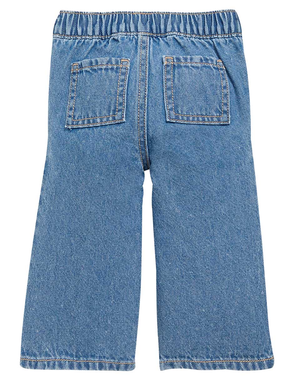 Jeans flare lavado obscuro para bebé niña 2