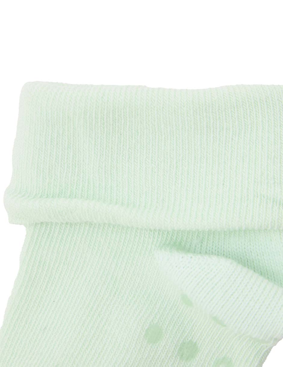 Set de calcetín antiderrapante de algodón para bebé niña 3 pares 2