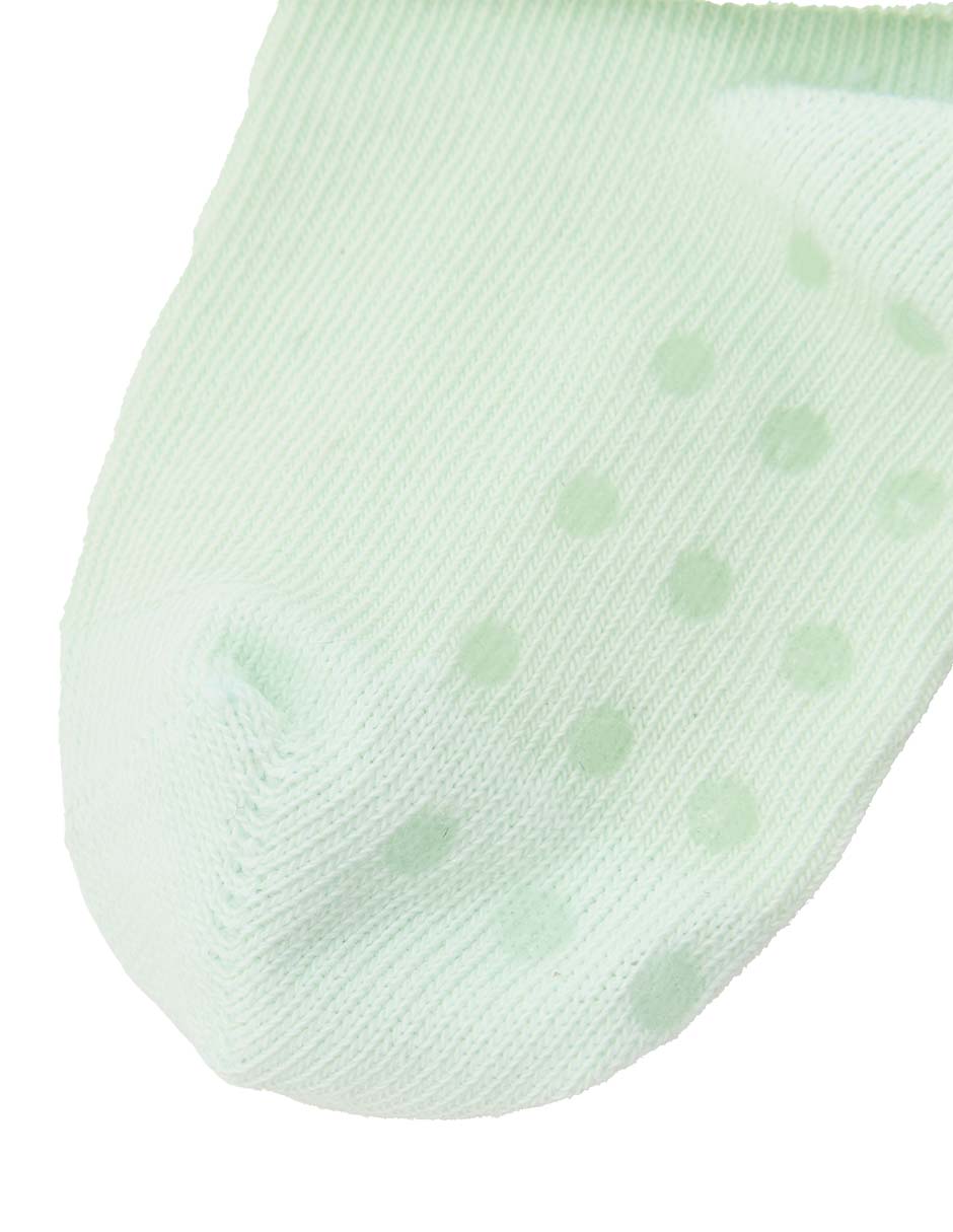 Set de calcetín antiderrapante de algodón para bebé niña 3 pares 3