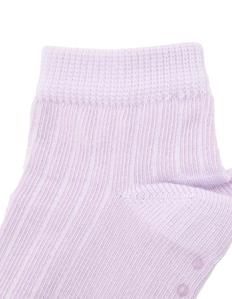 Set de calcetín antiderrapante de algodón para bebé niña 3 pares 2