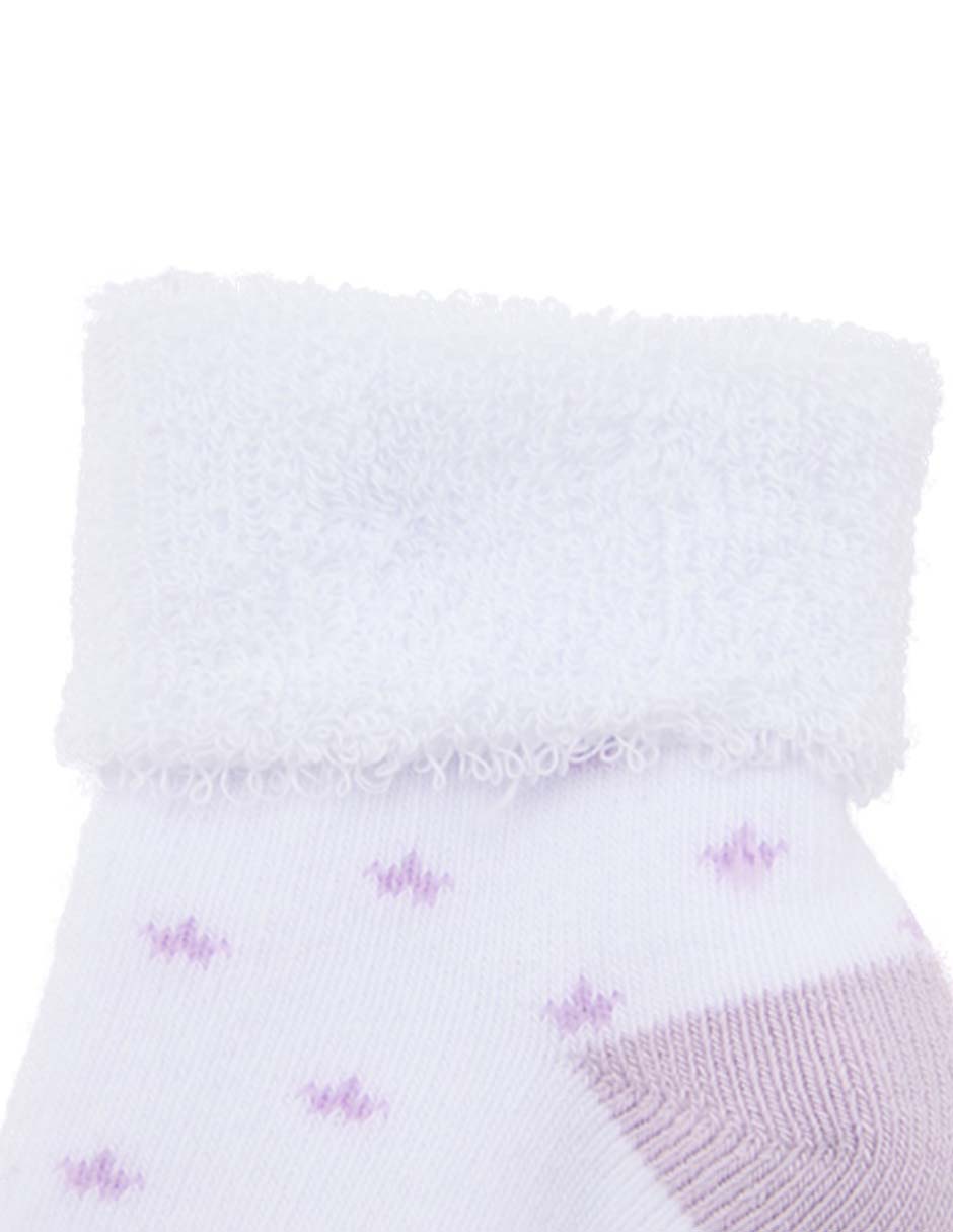 Set de tín antiderrapante de algodón para bebé niña 8 pares 2