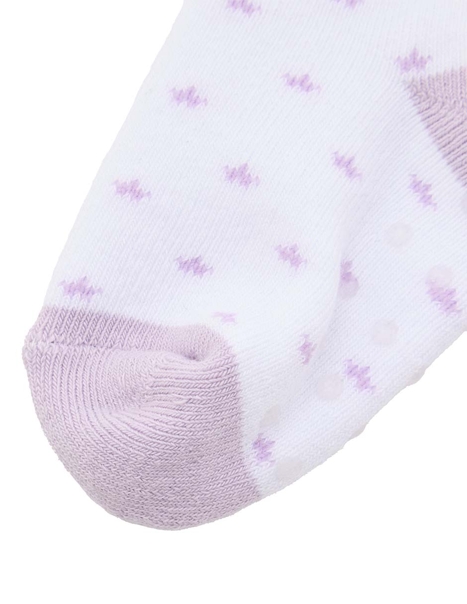 Set de tín antiderrapante de algodón para bebé niña 8 pares 3