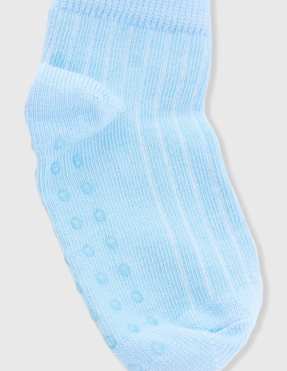 Set de calcetín antiderrapante de algodón para bebé niño 3 pares 3