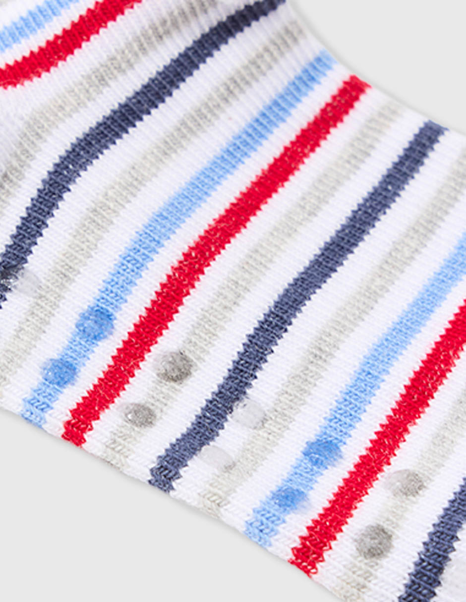 Set de calceta antiderrapante de algodón para bebé niño 6 pares 3