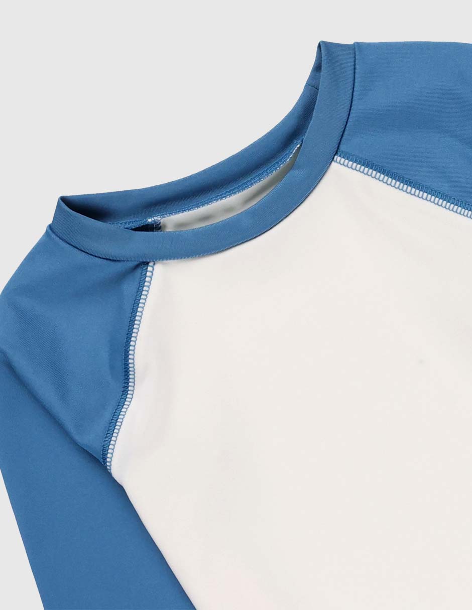Wetshirt estampado bloques de color para niño 3