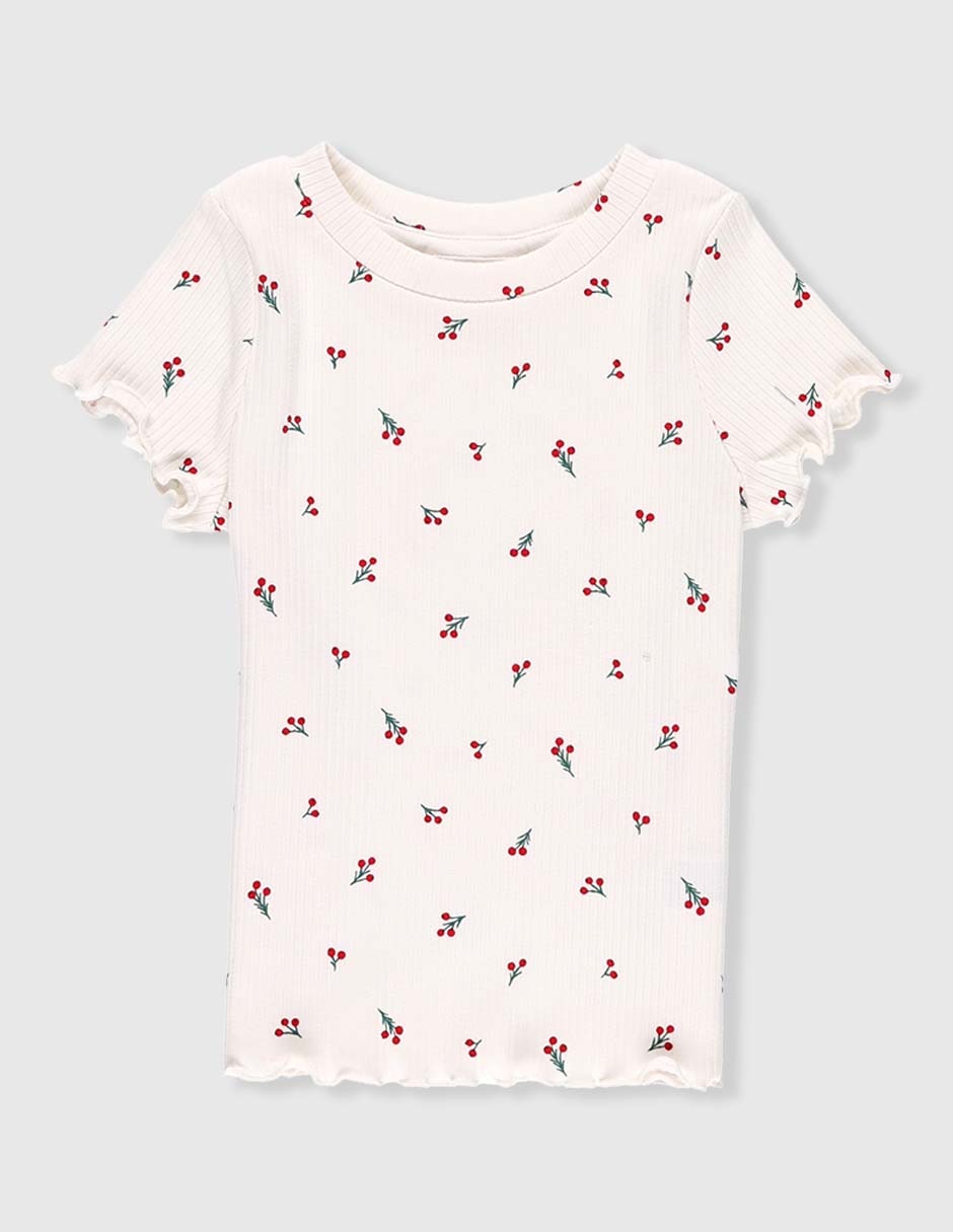 Playera manga corta para bebé niña Playera manga corta para bebé niña