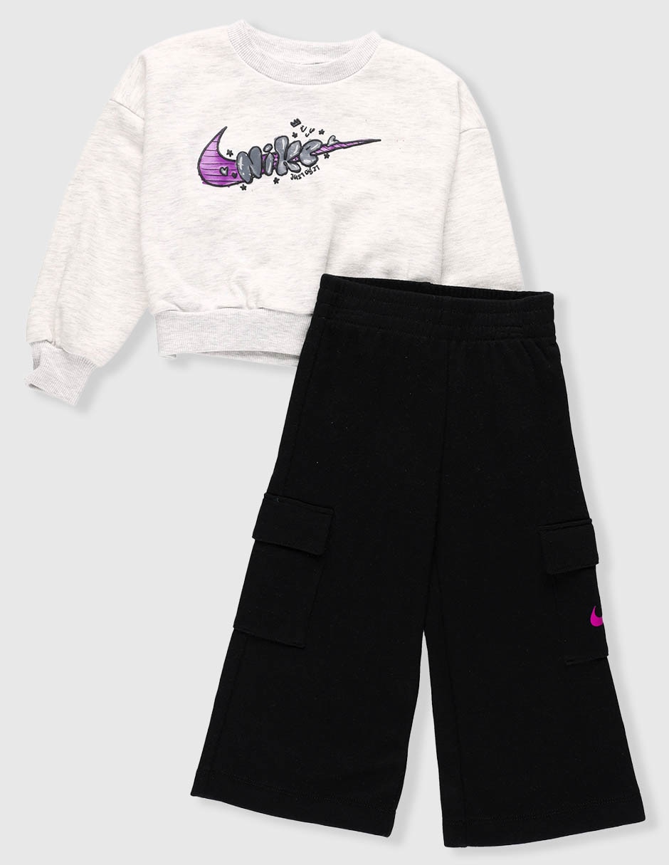 Conjunto pants de algodón para bebé niña