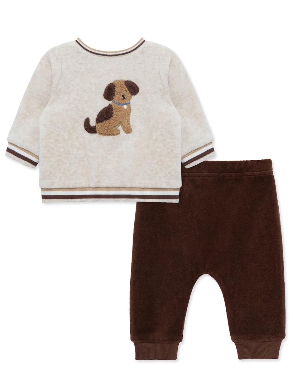 Conjunto casual de algodón para bebé niño 2 piezas Conjunto casual de algodón para bebé niño 2 piezas