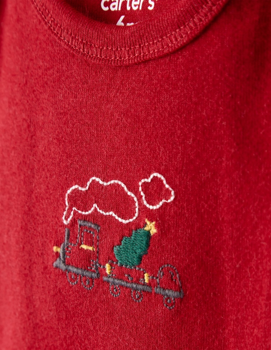 Conjunto navideño de algodón para bebé niño 2