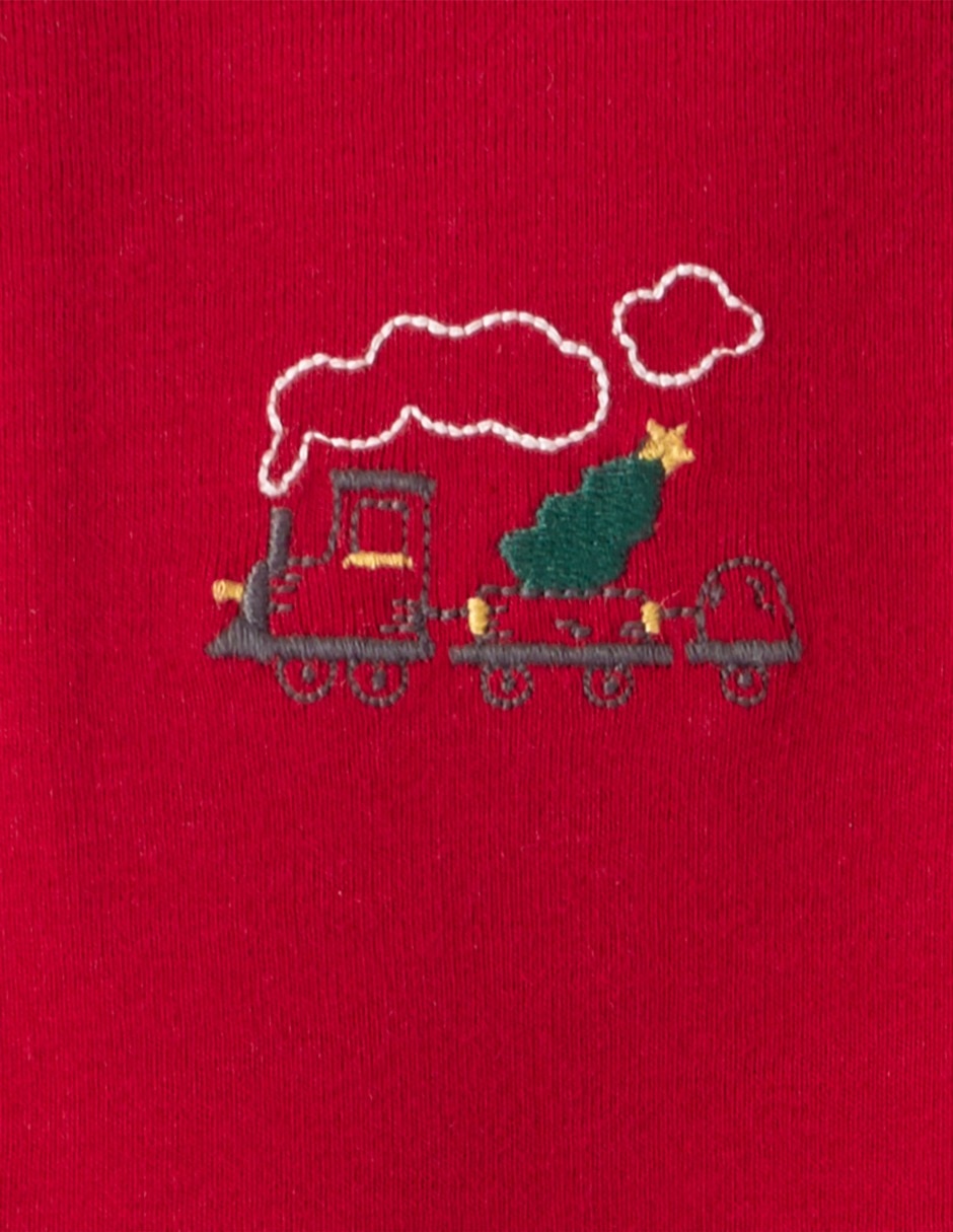 Conjunto navideño de algodón para bebé niño 4