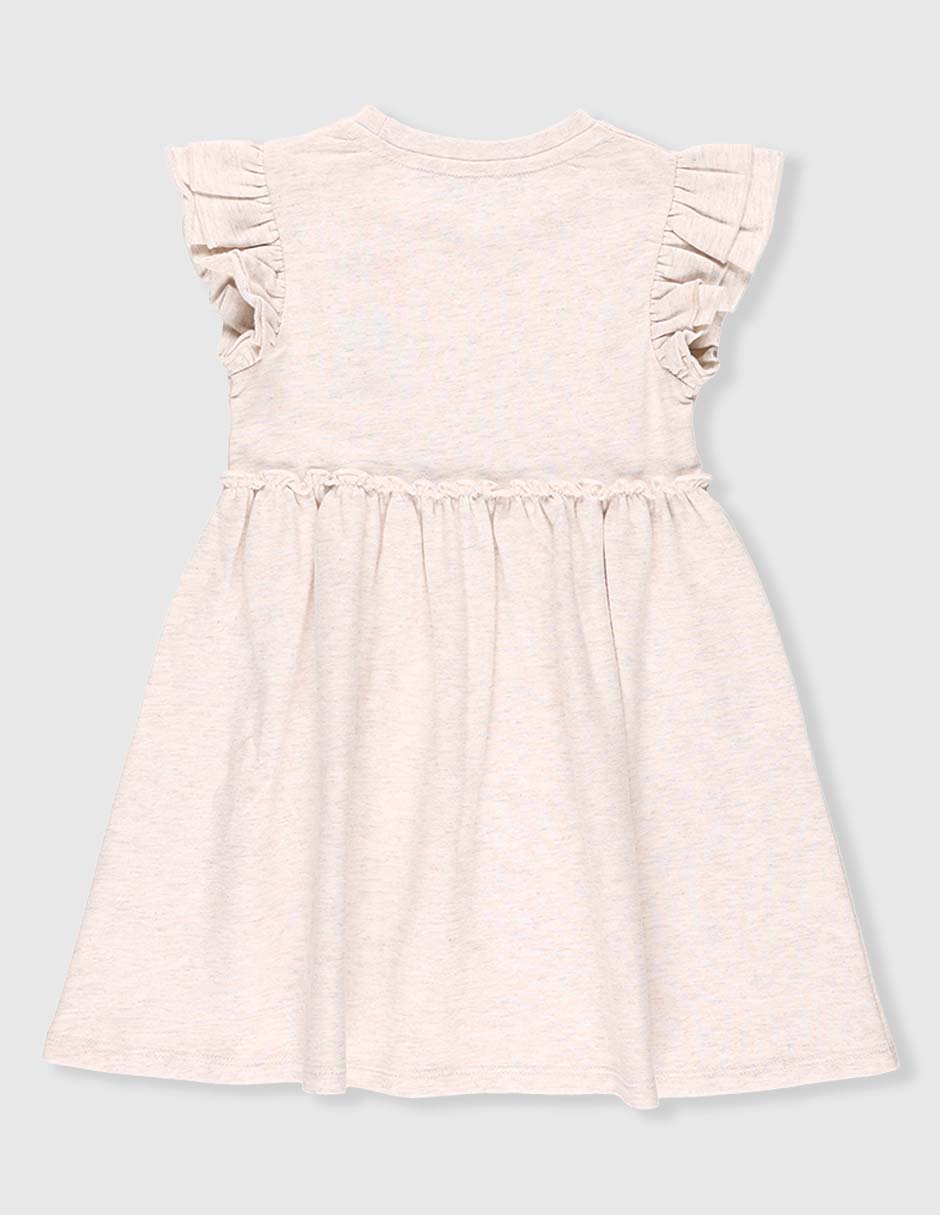 Vestido manga volantes para niña 2