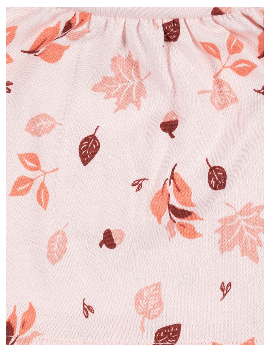 Conjunto vestido manga acampanada para niña 4