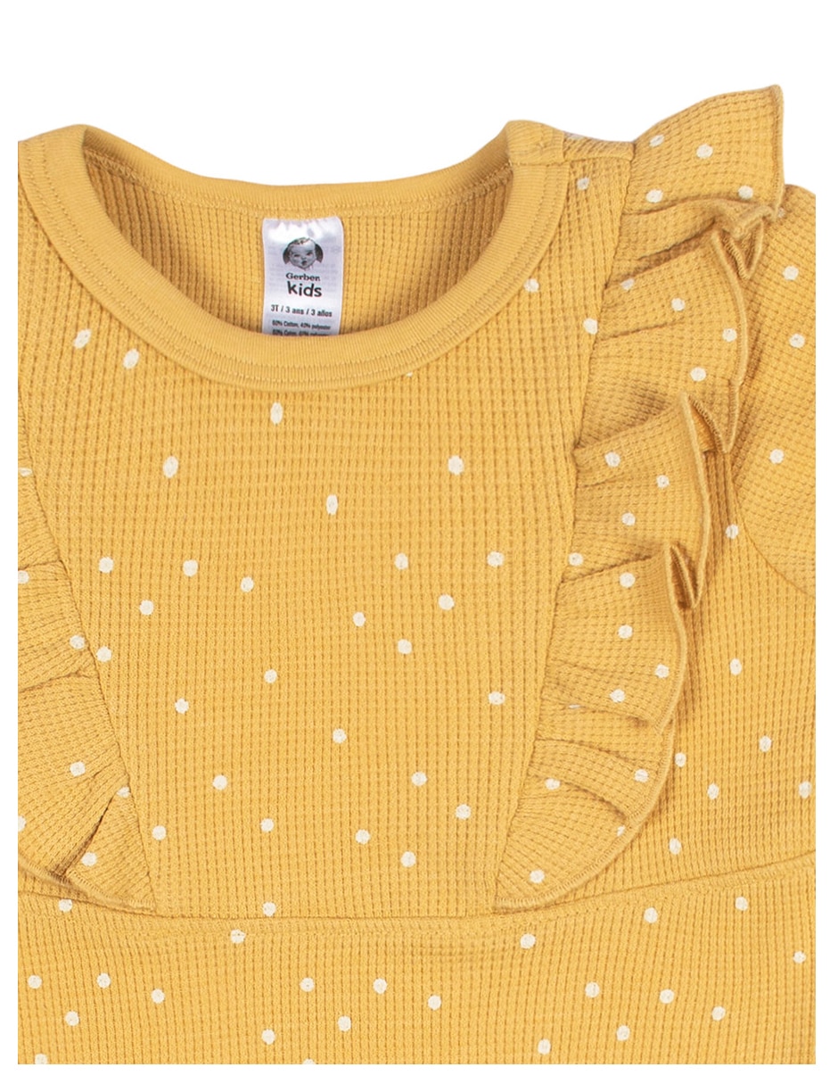 Vestido manga acampanada para niña 3
