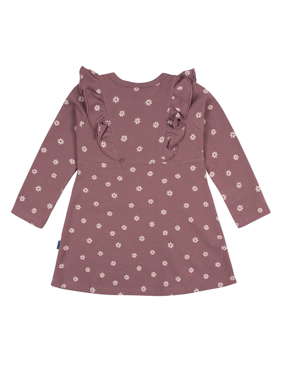 Vestido manga acampanada para niña 2