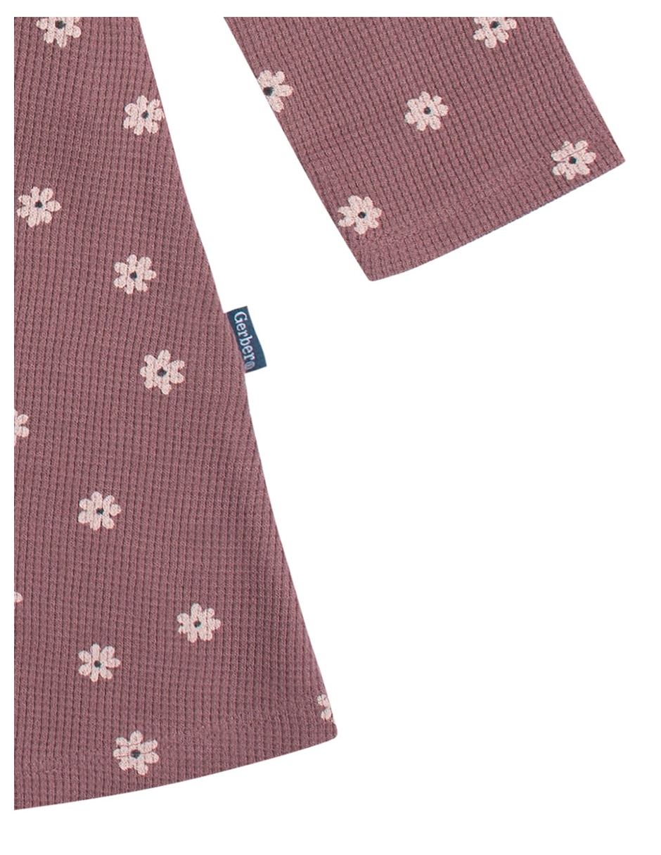 Vestido manga acampanada para niña 4