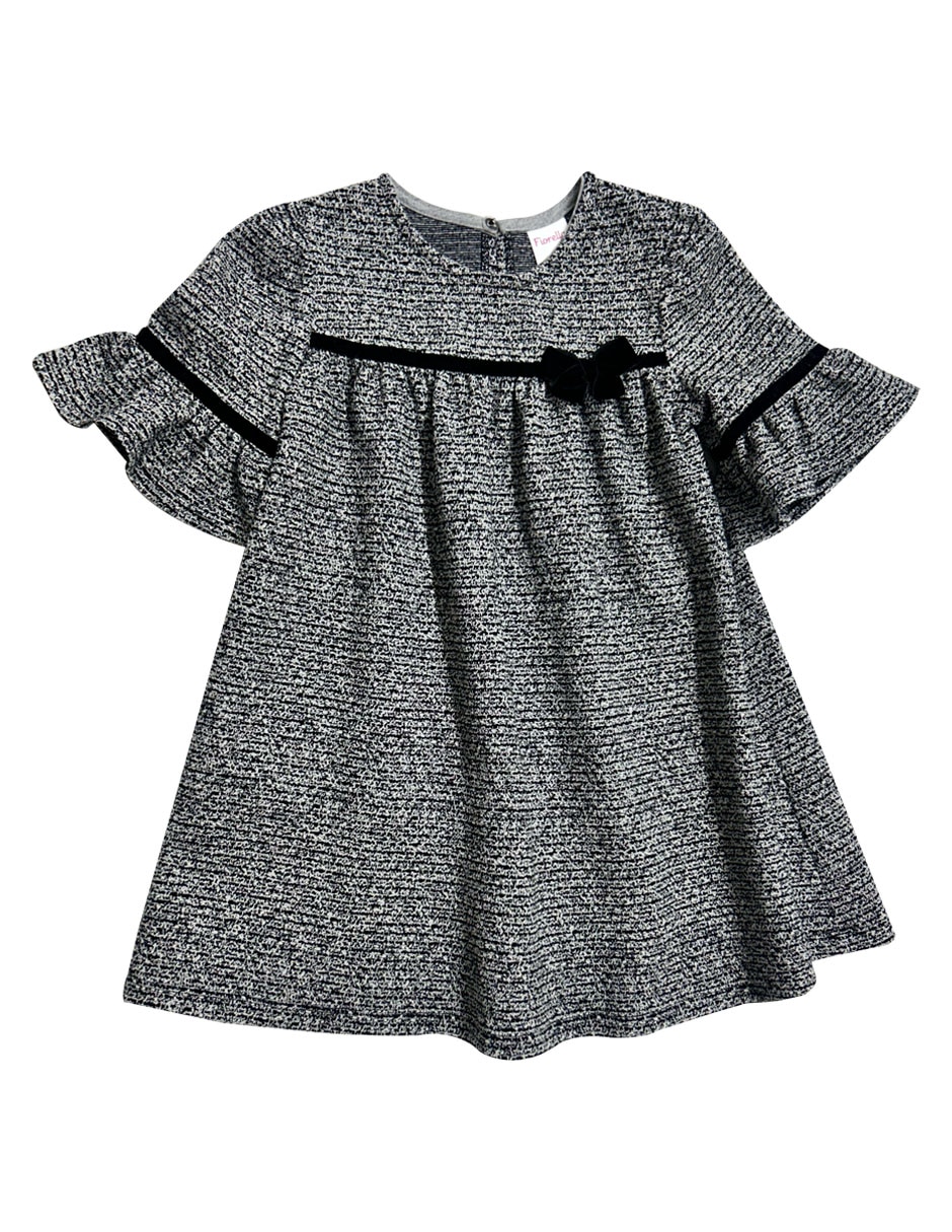 Vestido manga mariposa para bebé niña 1