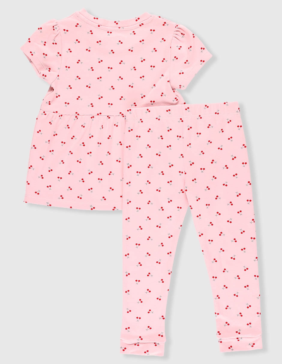 Conjunto de algodón para bebé niña 2 piezas 2