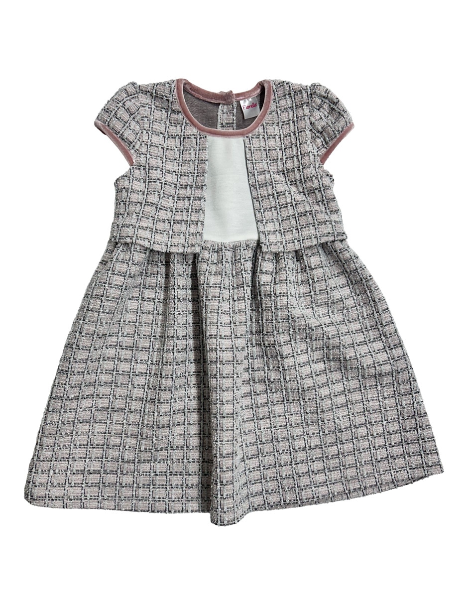 Vestido manga cap para niña Vestido manga cap para niña