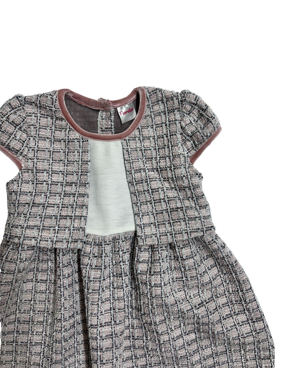 Vestido manga cap para niña 3
