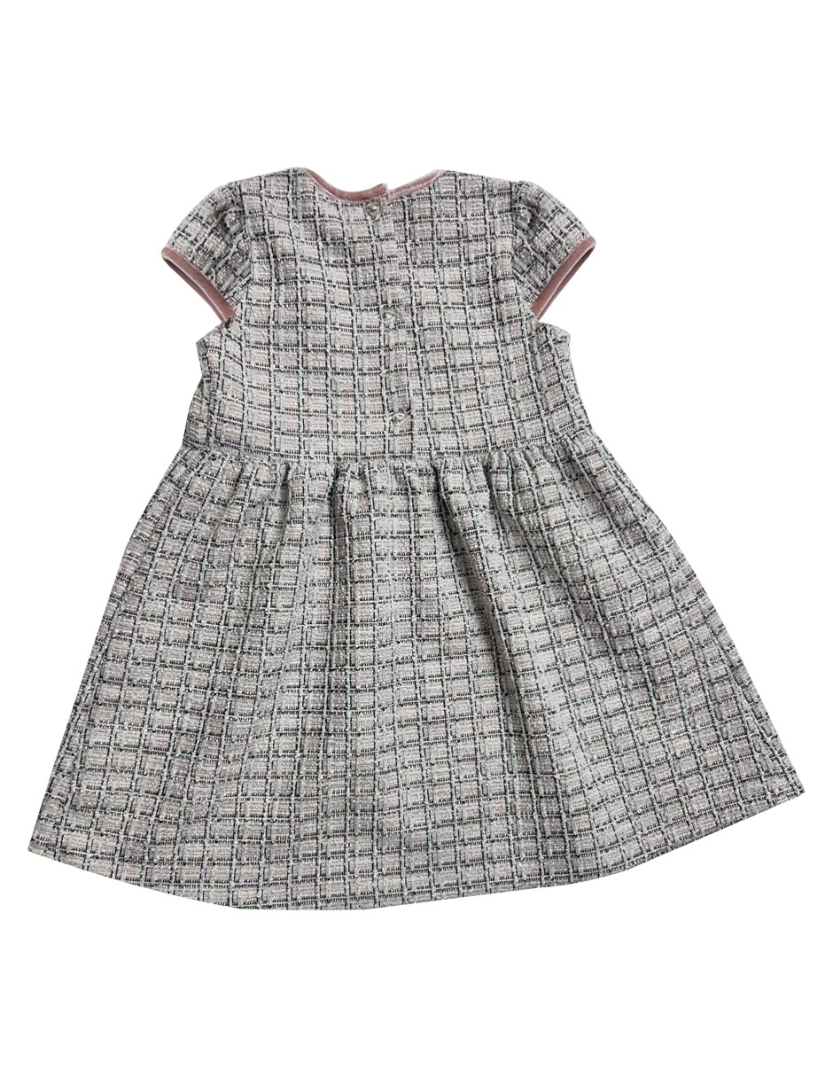 Vestido manga cap para niña 4