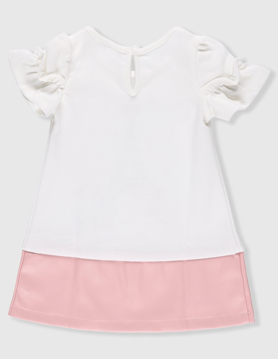 Vestido París manga volantes para bebé niña 2