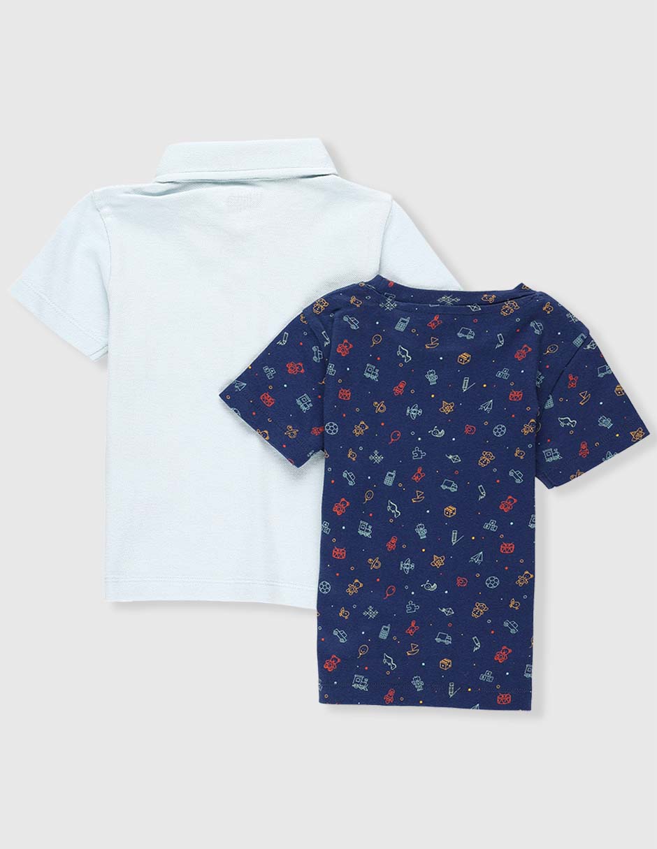 Set playera Baby manga corta para niño 2
