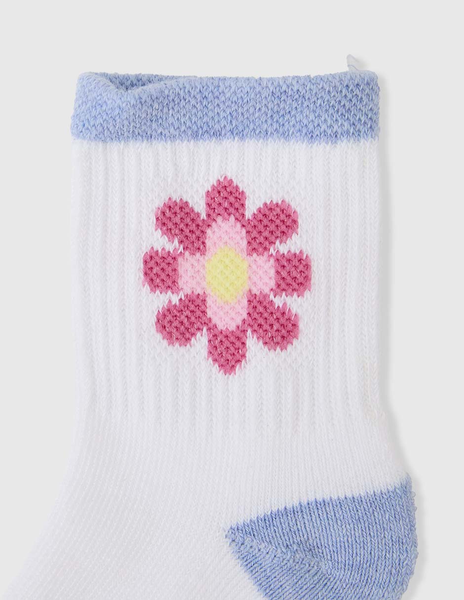 Calcetín de algodón para bebé niña 8 pares 3