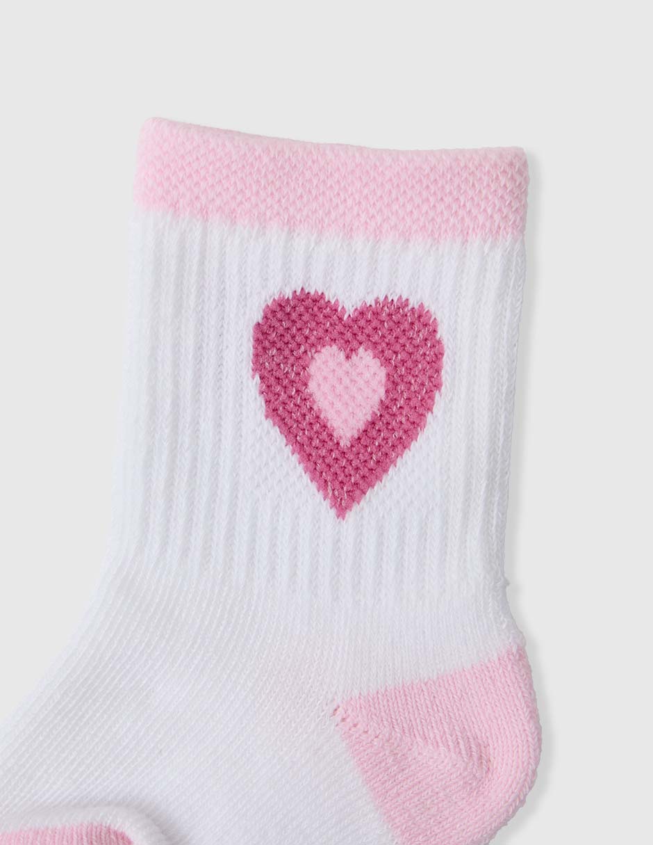 Set de calcetín de algodón para bebé niña 8 pares 3
