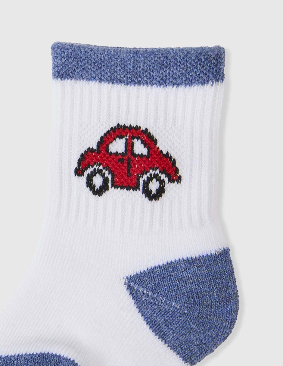 Set de calcetín de algodón para bebé niño 8 pares 3