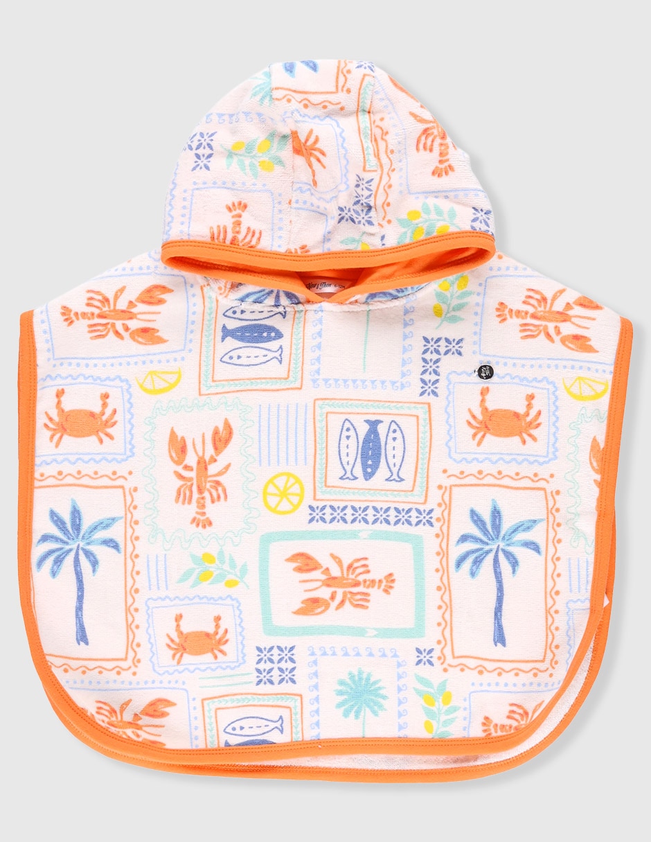Bata de baño con gorro bebé
