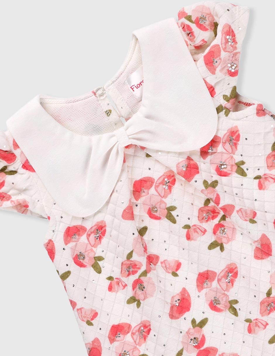Vestido manga cap para bebé niña 3