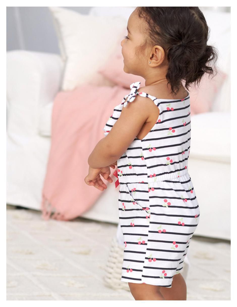 Set romper de algodón para niña 6