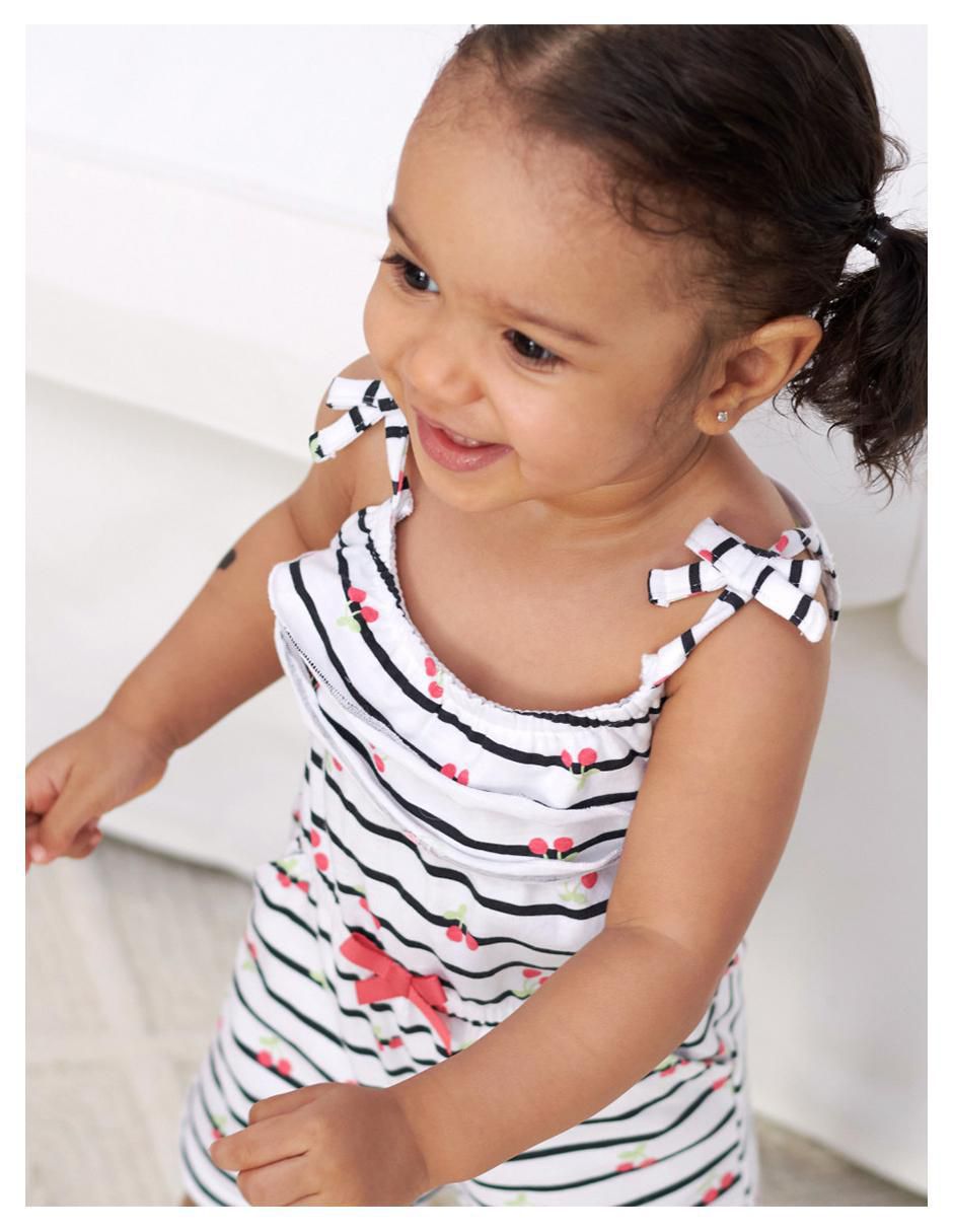 Set romper de algodón para niña 7