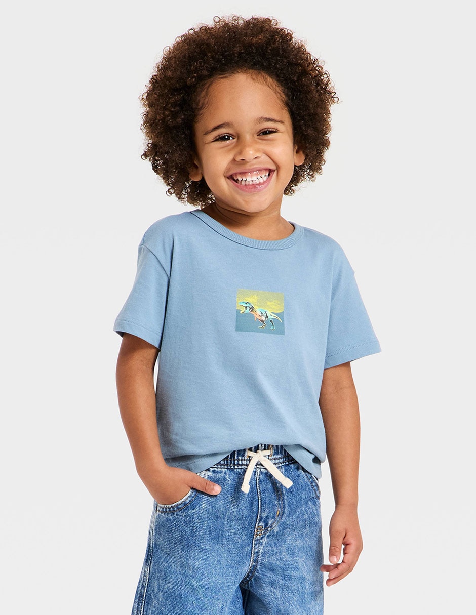Playera manga corta para niño