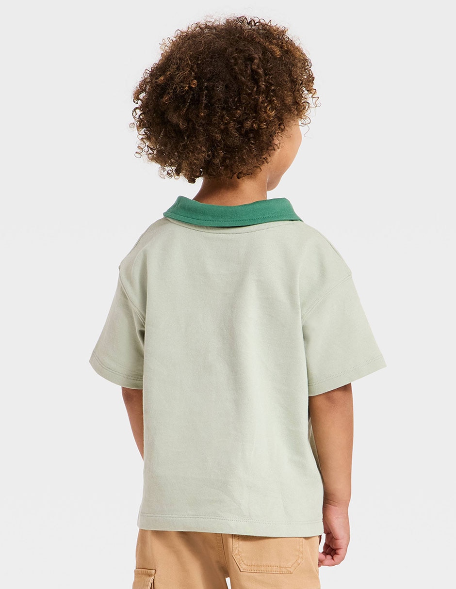Playera tipo polo Cat & Jack de algodón para niño 2