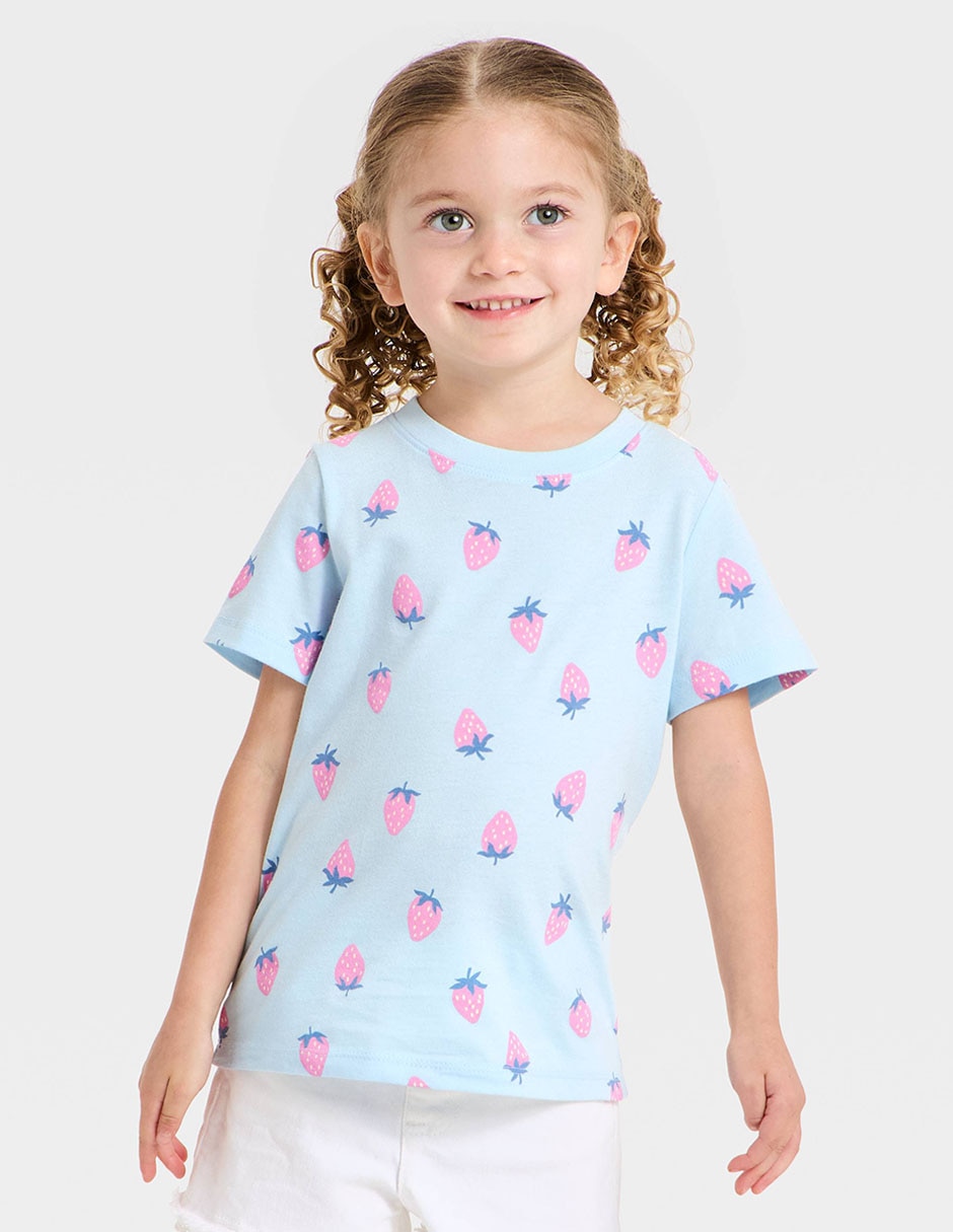 Playera manga corta para niña Playera manga corta para niña