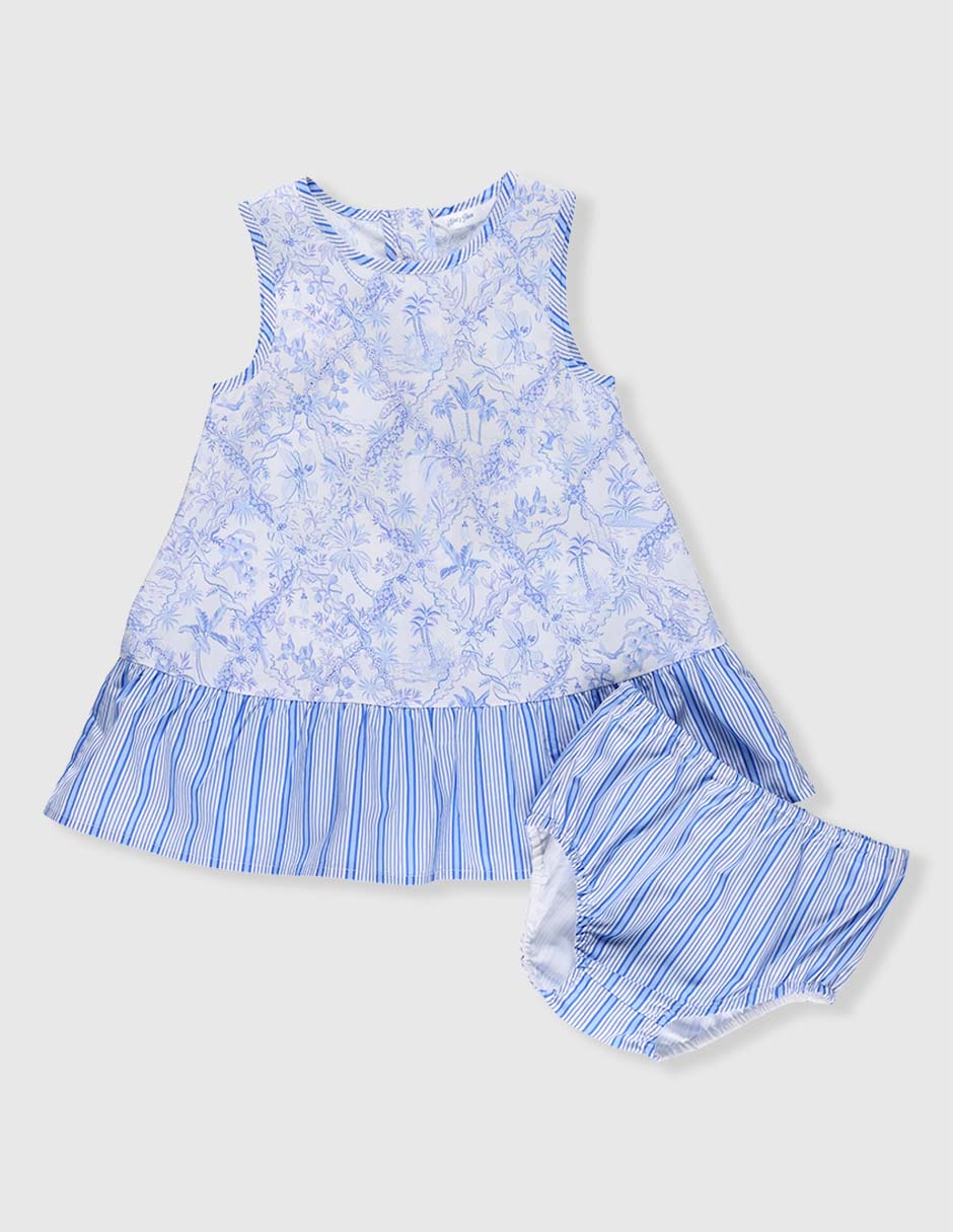 Vestido liberty para bebé niña