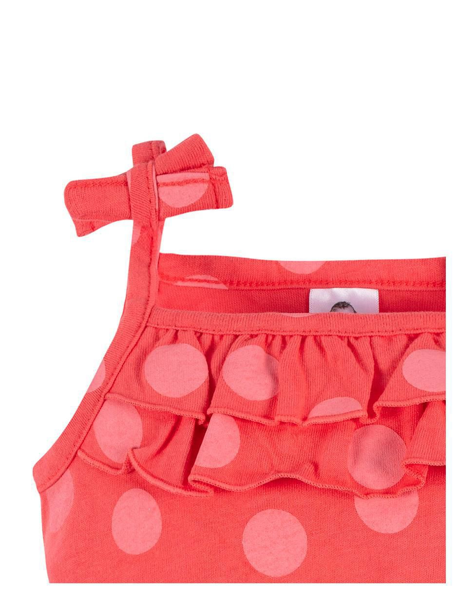 Set romper de algodón para bebé niña 4