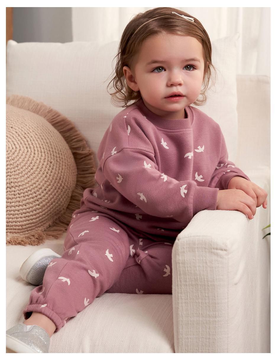 Conjunto de algodón para bebé niña 2 piezas 2