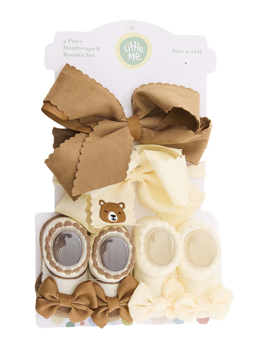 Set de calcetínes de algodón para bebé niña 2 pares 1