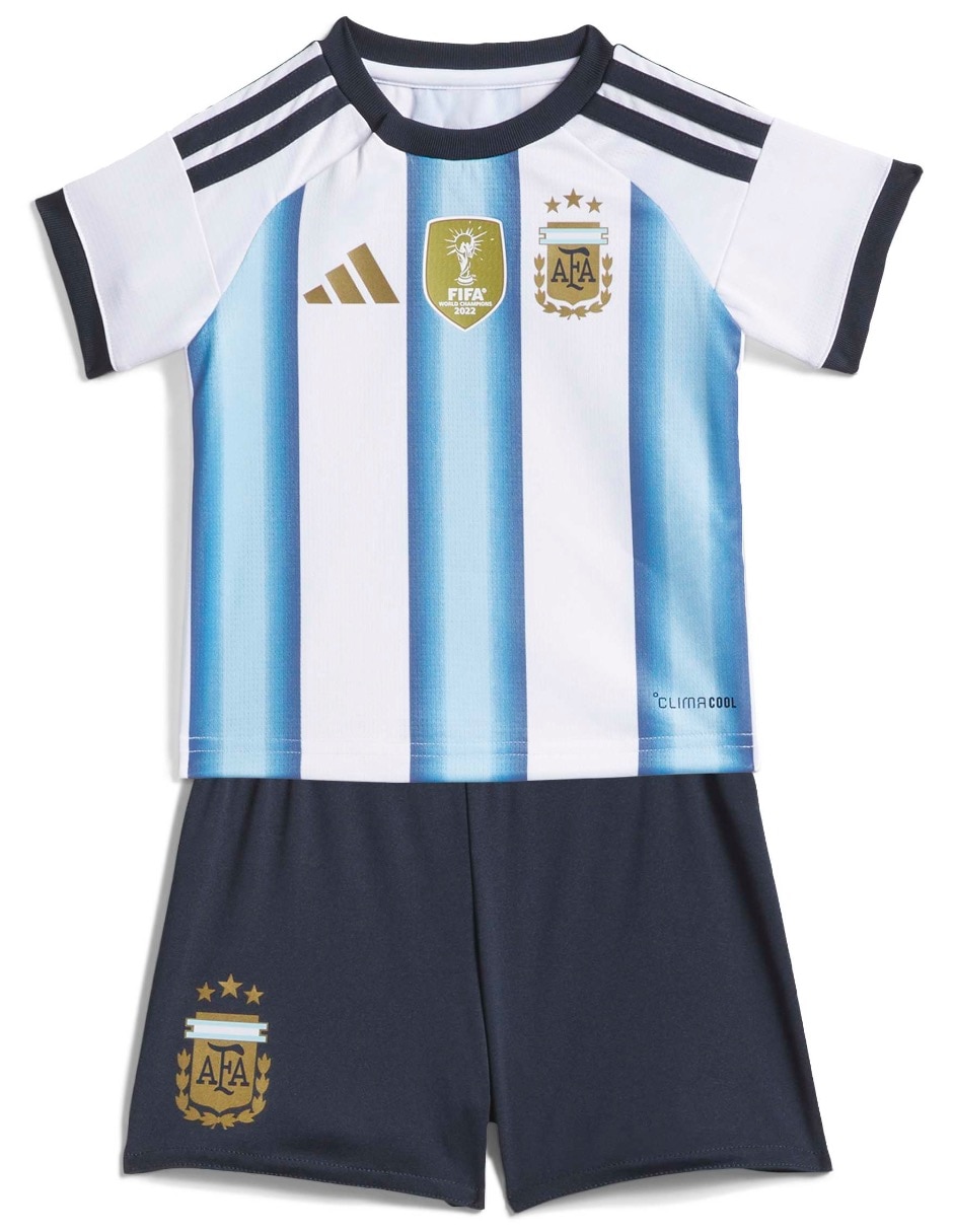 Conjunto deportivo argentina afa 'de' algodón 'para' bebé unisex 2 piezas