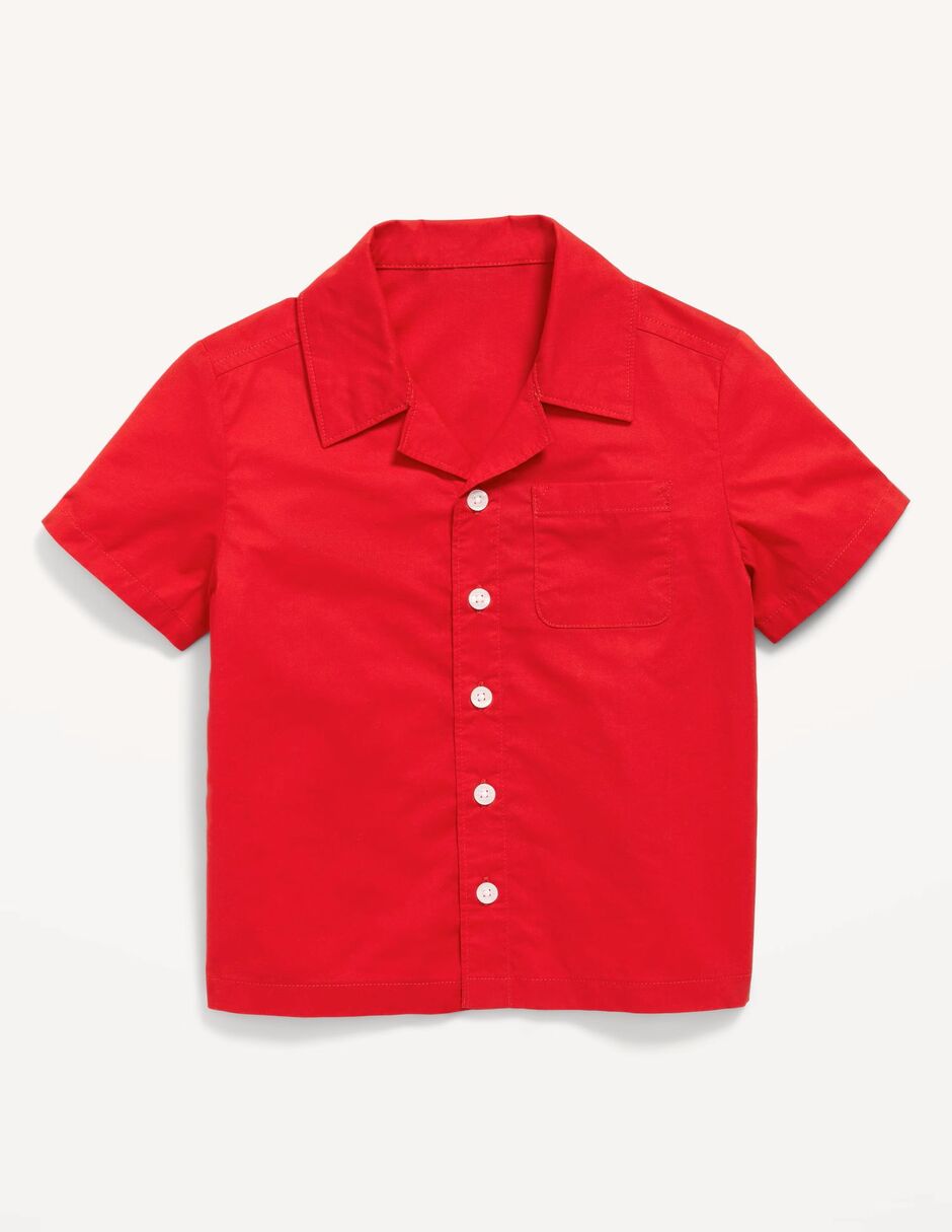 Camisa casual de algodón manga corta para bebé niño Camisa casual de algodón manga corta para bebé niño