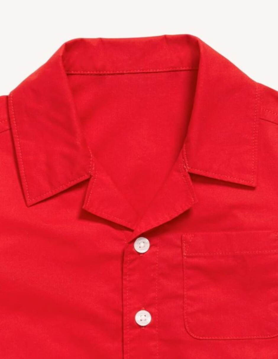 Camisa casual de algodón manga corta para bebé niño 2