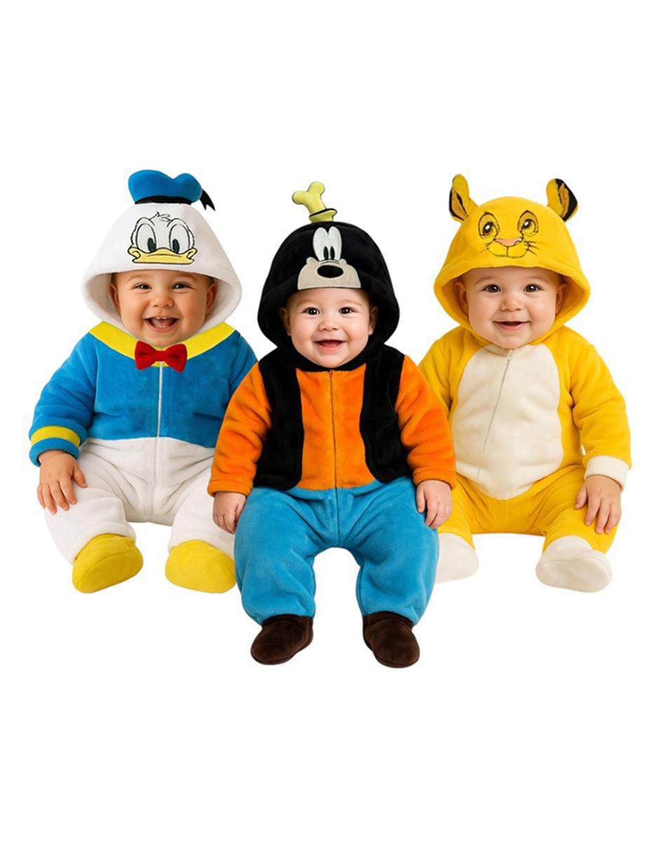 Set de mamelucos Donald, Goofy y Simba para bebé