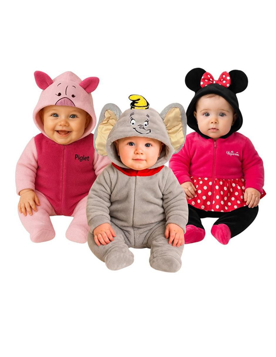 Set de mamelucos Piglet, Dumbo y Minnie para bebé